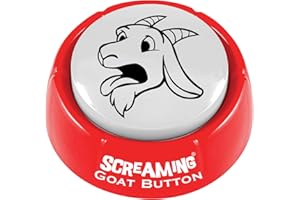 NOVELTY888 TALKING BUTTON Screaming Goat Button | The Original Goat Scream | Screaming Goat Desk Toy Talking Button with a Funny Goat Scream | Gag Gifts for Men and Women