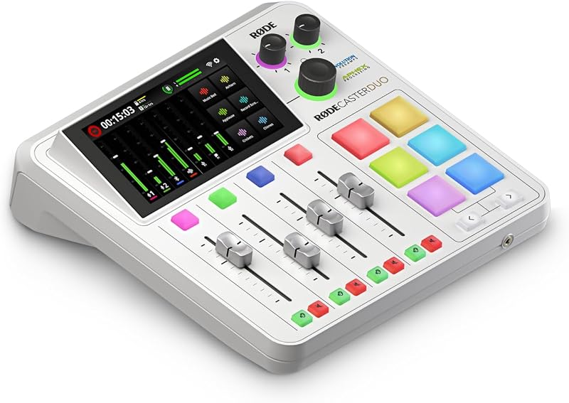 RØDE RØDECaster Duo Compact All-in-One Studio for Podcasting White