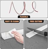 Zayejod 2M Silicone Shower Tray Sealing Strip Beading Gap Cover 2.5cm view 5