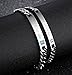 SunnyHouse Jewelry His & Hers Matching Set Titanium Stainless Steel His Queen Her King Couple Bracelet in a Gift Box