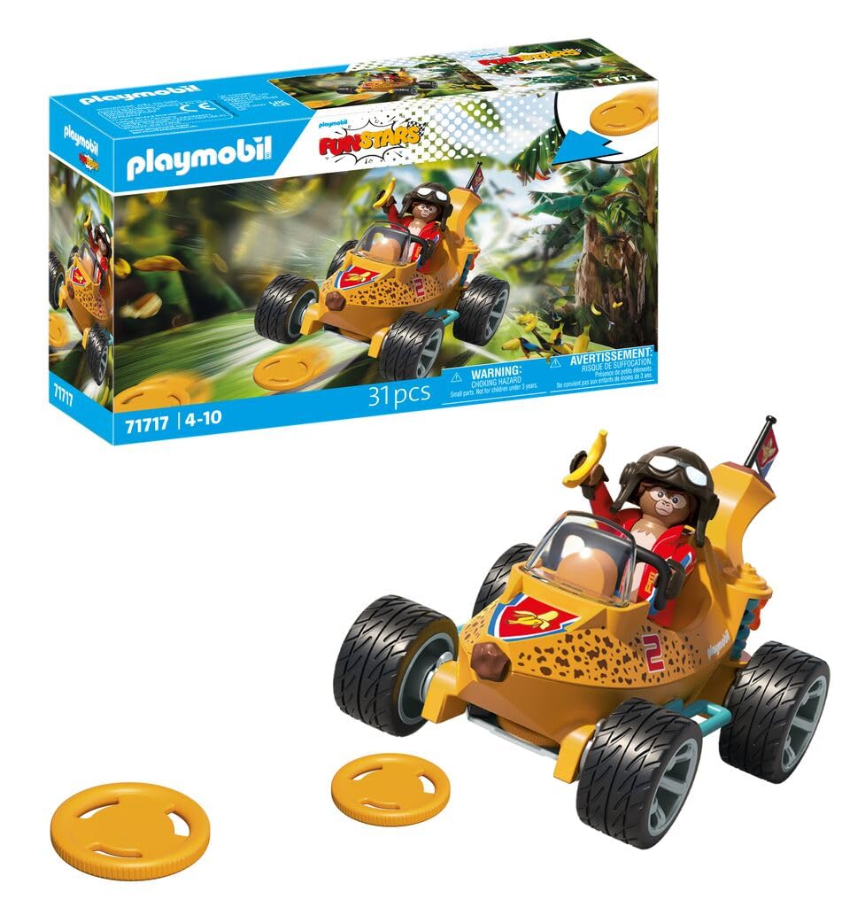 PLAYMOBIL | Fun Stars | Rasende Banane | Spielzeug ab 4 Jahren | Geschenk für Kinder | Spielzeug Auto | Mit Schießfunktion | 71717