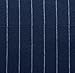 Amazon Brand – Pinzon 160-Gram Pinstripe Flannel Cotton Bed Sheet Set, Queen, Navy Pinstripe