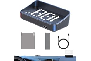 Hud Display Car Windshield | Car Speed Display Windshield | Large Screen Portable Speedometer Device Angle Adjustable Dashboa