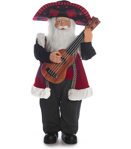 Amazon.com: Santa's Workshop 9310 Mexican Santa Figurine, 18