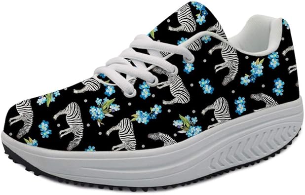 zebra platform shoes