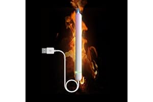 NUHUi UV LED Heating Rod Warming Heating Stick Toys Heater Space Keep Hand Warm Winter Automatic Temperature Control Heater 42-52℃ with Lamp Big Size 8.3 Inch Length,Portable to Carry