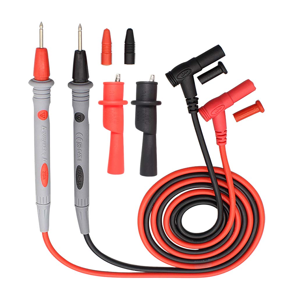 Multimeter Test Leads with 4mm Banana Plug Digital Multi Meter Clamp