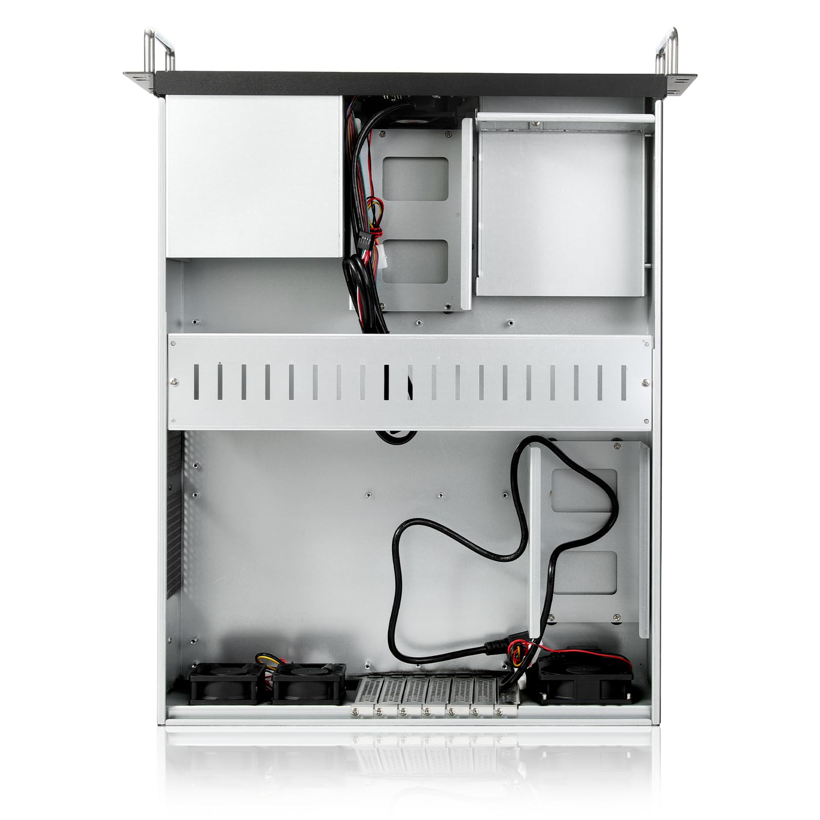 3u Rackmount Server Chassis EATX/ATX/MATX with 4x5.25 + 6x3.5 Support ATX PS2 PSU w/Side 80mm or top 120mm Fan Fan,