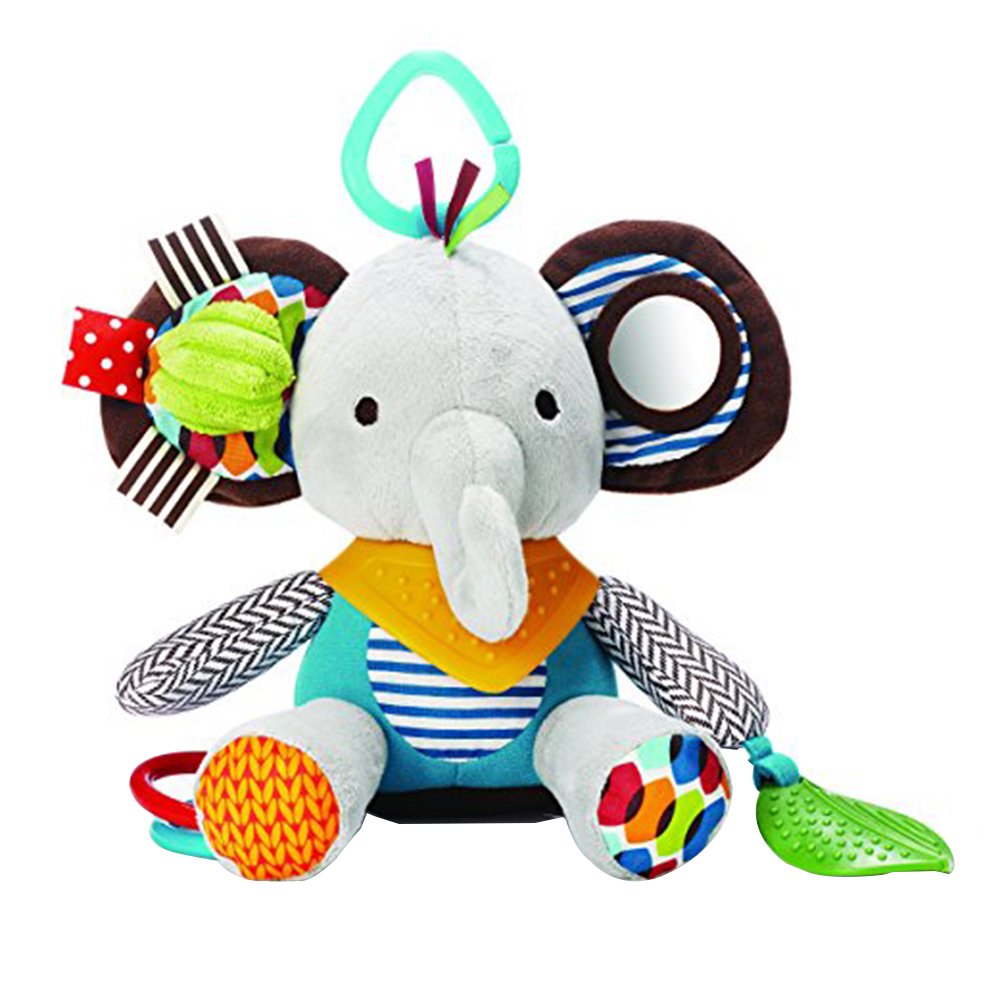 YeahiBaby infant baby plush suspensión elephant rattle juguetes colgantes para cochecitos espiral
