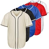 Phoneutrix Blank Plain Hip Hop Hipster Baseball Jersey Button Down Shirts Sports Uniforms Men Women Jersey