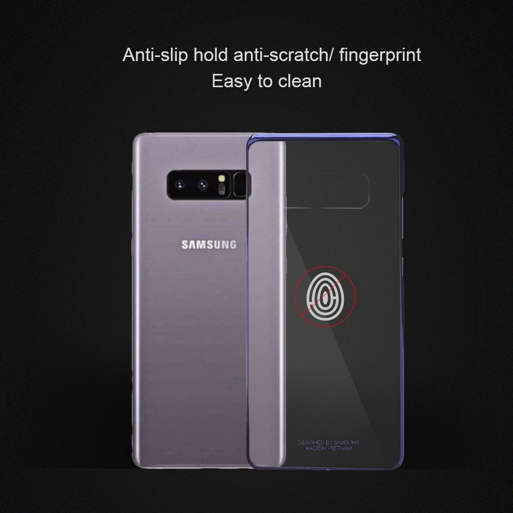 Phone Case for Note 8,Slim Crystal Clear Protective Cover Case with Colorful Frame for Samsung Galaxy Note 8