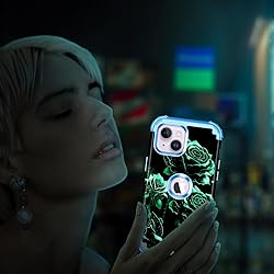 Miqala Compatible with iPhone 14 Plus Case,Glow in