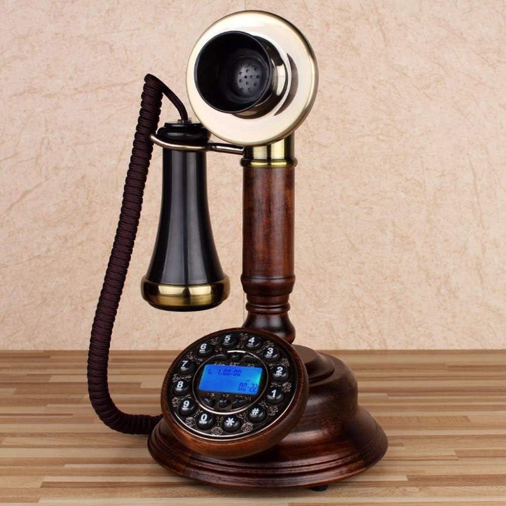 Téléphone Vintage/téléphone rétro en Bois véritable, pièces Classiques