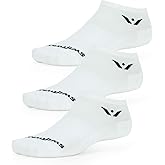Swiftwick - PERFORMANCE No Show (3 Pairs) Running & Golf Socks, Cushioned No-Show