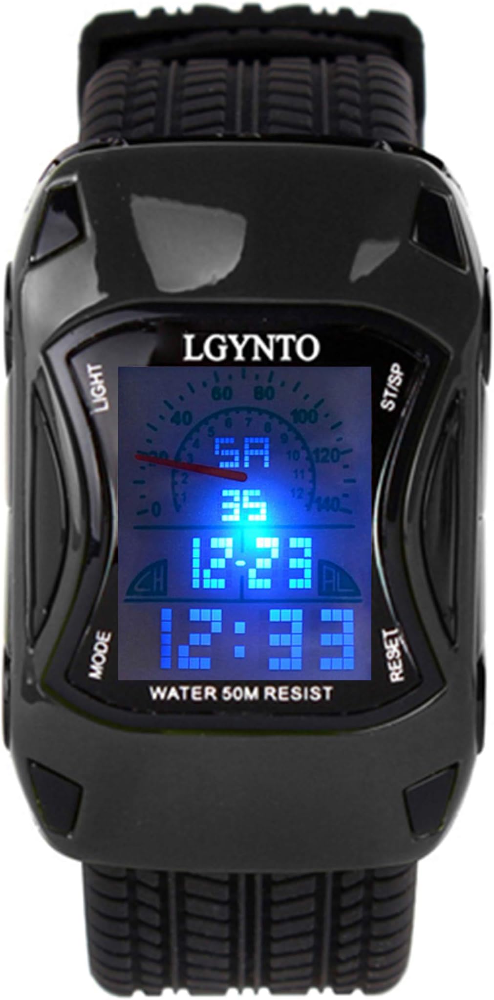 LGYNTO Kids Watches Boys Waterproof Sports Digital LED Wristwatches 7 Colors Flashing Car Shape Wrist Watches for Children,for Age 3-10