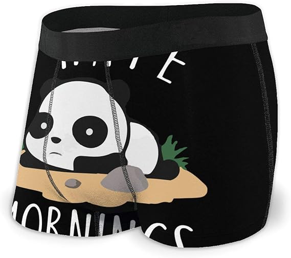 Amazon Co Jp メンズ下着 I Hate The Morning Panda かわいいパンダ ショートパンツ パンティー ボクサーパンツ メンズショーツ メンズボクサーブリーフ 服 ファッション小物