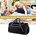 OXA Lightweight Foldable Travel Duffel Bag with Shoes Bag, Black