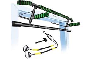 HAKENO Pull Up Bar Doorway Fitness Chin-Up Bar Frame for Home Gym Exercise with Shortened Handle Bar & Professional Training 