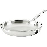Hestan ProBond Luxe 11-Inch Skillet, Professional Clad Stainless Steel ProCore Tri-Ply Clad Construction, Polished Exterior, Induction & Oven Safe