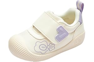 Balabala Baby Infant Boys Girls Sneakers Lightweight Breathable Hook & Loop Walking Shoes