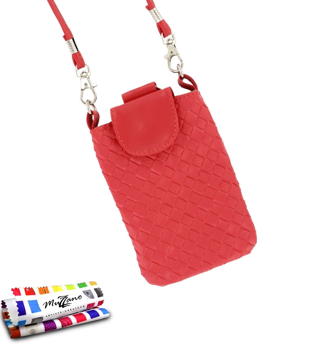 MUZZANO Original CityPoche Premium Pouch for LG Optimus G - Coral