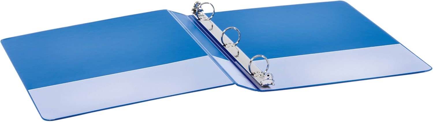 Cardinal Economy 3 Ring Binder, 1 Inch, Presentation View, Blue, Holds 225 Sheets, Nonstick, PVC Free, 4 Pack of Binders (79511) : Office Products