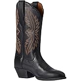 ARIAT BMVY9 Womens Heritage R Toe StretchFit Western Boot Black Deertan 7.5