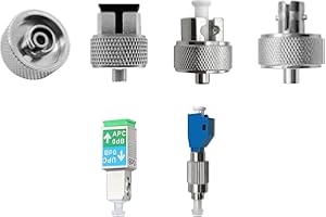 HENKION Fiber Optic Connector, FC/UPC, SC, ST, LC, FC/UPC-LC/UPC, SC/UPC-/APC Interchangeable Optical Fiber Connector, 6 Styles for Adapters Compatible with Single-Mode & Multi-Mode Fibers