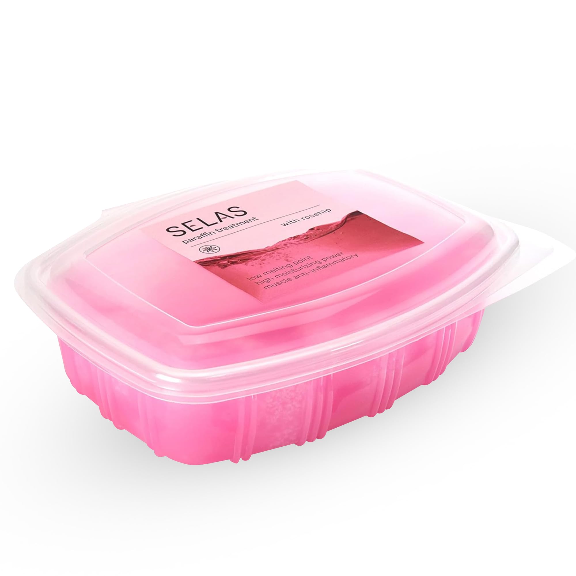 SELAS Paraffin Wax Bath 980g | Rosehip | Wax Bath for Hands and Feet Arthritis Relief | Moisturising Paraffin Wax for Hand & Foot Treatment | Hot Wax Machine & Wax Heater Compatible | Home Spa Kit