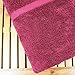 Luxury Hotel & Spa Quality, Quick Dry 100% Turkish Cotton 700 GSM, Eco Friendly Towel, for Bathroom Oversize Dobby Border Bath Towels 35 X 70 (Bath Sheet Single Towel Set of 1, Cranberry)