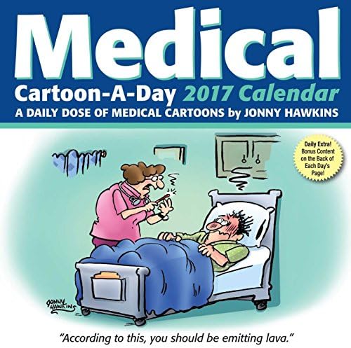 Funny Medical Cartoon-A-Day 2017 Desk Calendar, 5.5" x 5.5"