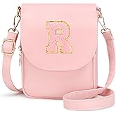 Cozystep Initial Crossbody Bags Toddler Purse for Girls PU Leather Cross Body Bag Handbag Personalized Preppy Teen Girl Gifts