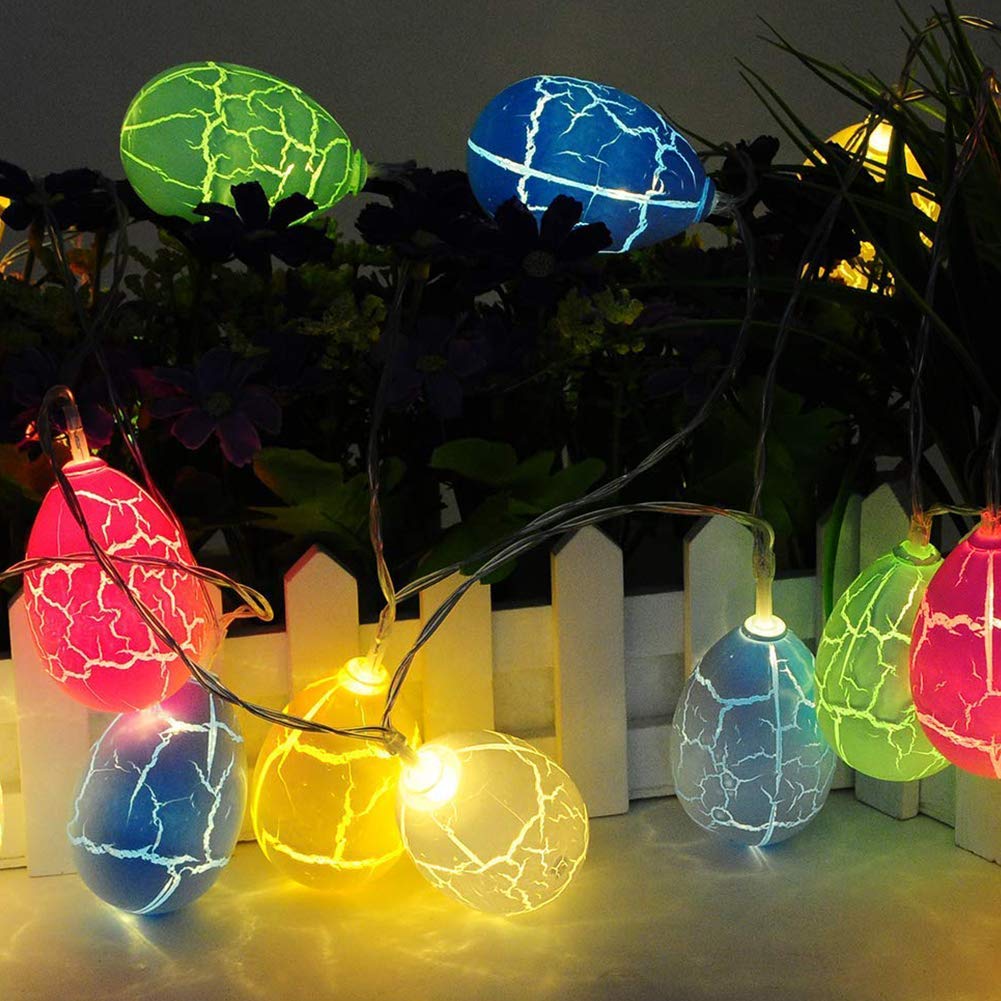 DomeStar Easter Egg Light, 4.9ft 10LED Easter Decoration Lights