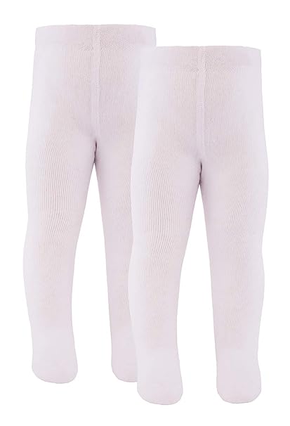 Ewers Baby- und Kinderstrumpfhose für Mädchen und Jungen 2er Pack, Made in Europe, Strumpfhose 98% Baumwolle Uni Basic Doppel