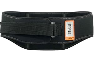 Ergodyne ProFlex 1500 Weight Lifters Style Back Support Belt, Small, Black