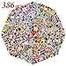 QWDDECO Sticker Pack (386-pcs) Vinyl Kawaii Decal Stickers for Laptop,Luggage,Wall,Skateboard,Bike,PS4,Xbox one,Iphone,Car-Party Favors for Kids,Adults,Teens,Boys and Girls-Graffiti Decals -Waterproof