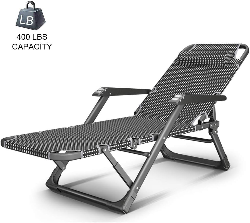 TGTGH 5Fach übergroßer, klappbarer ChaiselongueStuhl für den Innen