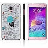 ABC(TM) Fashion Cute OK Letters Pattern Painting Hard Skin Case Cover For Samsung Galaxy Note 4