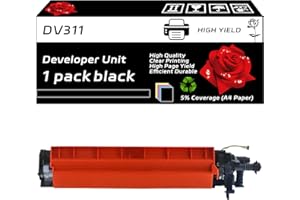 DV311 Developer Unit Compatible for Konica Minolta bizhub C220 C280 C360 Printers, with Chip, High Yield 110000 Pages, Clear 