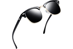 Joopin Semi Rimless Sunglasses Half Frame Sun Glasses Brownline Shades for Women Men UV400 Protection