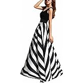 Afibi Women Chiffon Mopping Floor Length Big Hem Solid Beach High Waist Maxi Skirt