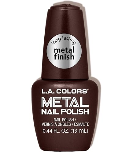 Amazon.com : L.A. COLORS Metal Nail Polish, Glacier (Coated Bottle