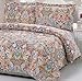 Fasthomegoods Shabby Chic Paisley Pattern Duvet Cover Set 100% Cotton Mix of Colors Queen/Full 2 Pillowcases Included