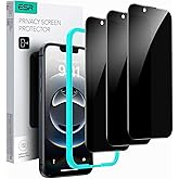 ESR 3 Pack for iPhone 16e/ iPhone 14/ iPhone 13/ iPhone 13 Pro Privacy Screen Protector, Anti-spy Tempered-Glass Privacy Screen Protector, Micro-curved Edges, Case Friendly