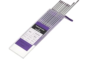 HARFINGTON 10pcs TIG Welding Tungsten Electrodes 1/8" x 7" Mixed for Stainless Steel Welding, Aluminum Magnesium Alloy Weldin