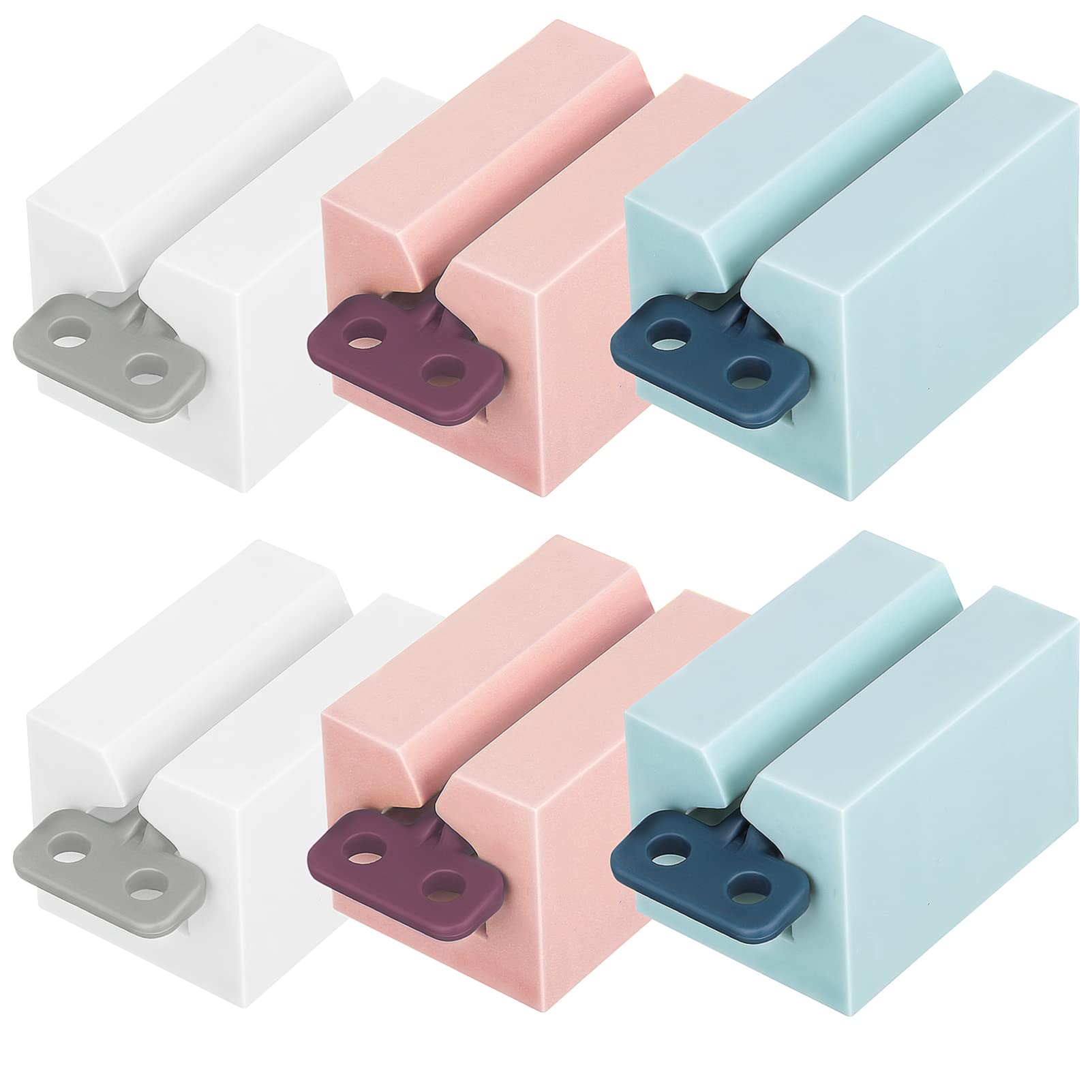 Healifty Toothpaste Squeezer Pack of 6 - Rolling Tube Toothpaste Squeezer Bathroom Organizer, Toothpaste Holder Stand, Toothpaste Holder for Saving Toothpaste & Creams