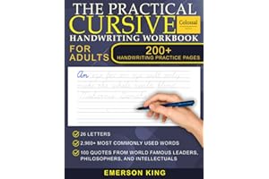 Cursive Handwriting Workbook for Adults - 200+ Pages of Handwriting Practice for Adults: Cursive workbook - hand writing practice books for adults. ... for adults. Improve handwriting for adult