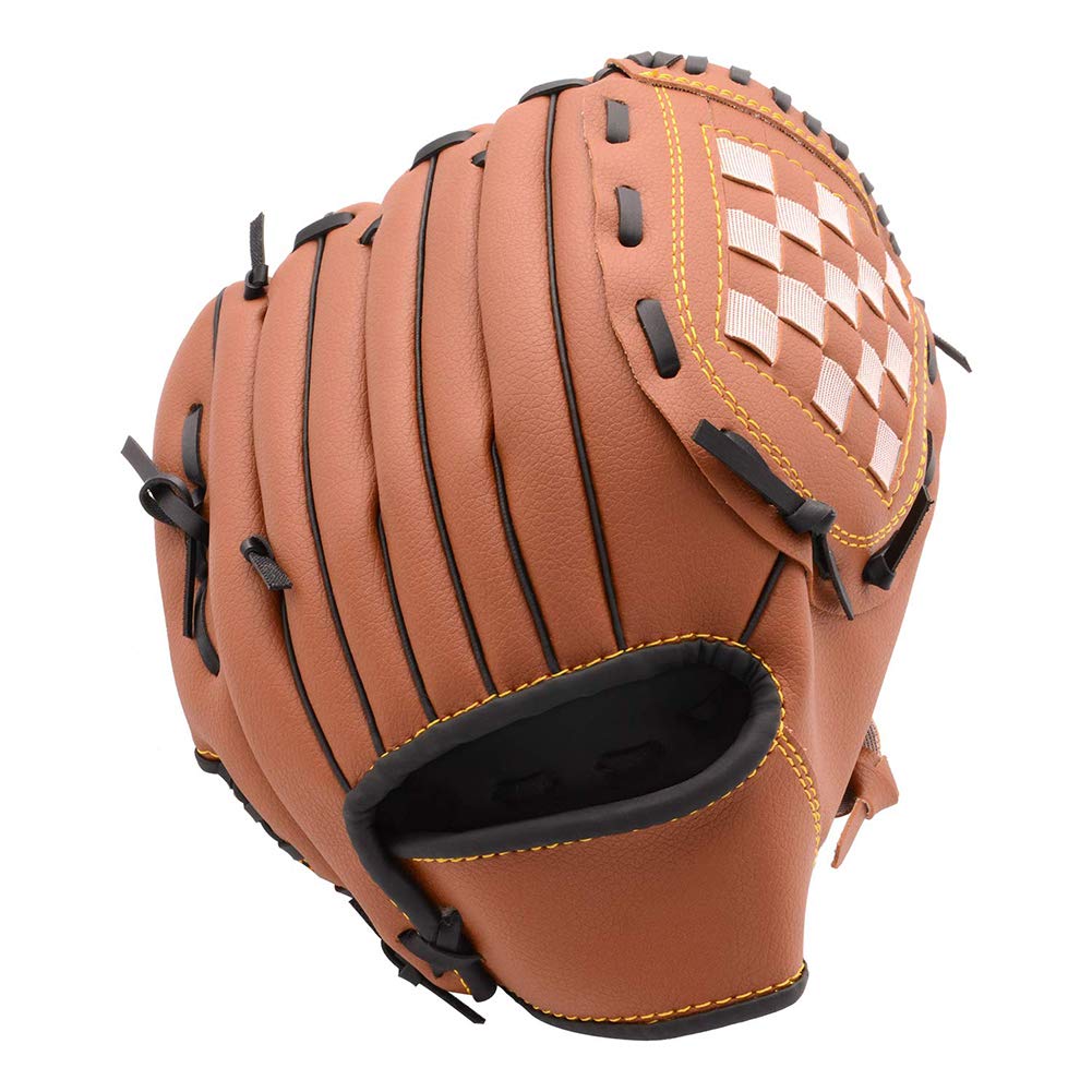 Sport Freizeit Schlaghandschuhe Pitcher Baseball Handschuhe Mit Einem Ball Softball Handschuhe Rechte Hand Werfen Fur Kinder Erwachsene Linke Hand Handschuh Black 9 5inch