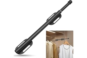 Creatyi 12.6" Stainless Steel Valet Rod Pull Out Valet Rods for Closet Heavy Duty Closet Valet Rods,Clothing Hanging Drying C
