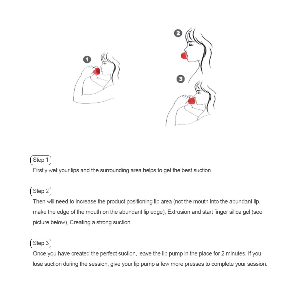 Lip Plumper Device - MEXITOP Sexy Full Lip Plumping Enhancer, Portable Cute Cherry Design, Quick Lip Pump Enhancement for Hot Beauty Lip, Great Gift for Female and Friends, Oval & Round Included